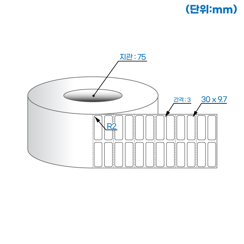 더롤라벨 RK030010 (75지관)