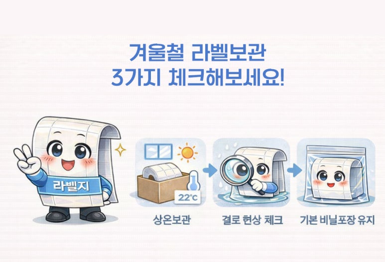 겨울철 올바른 라벨 보관법